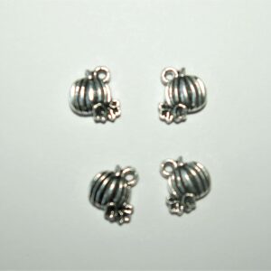 Zilveren pompoen bedels