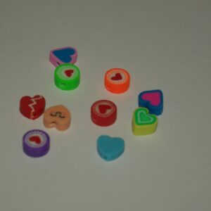 Polymeer kraal hartje