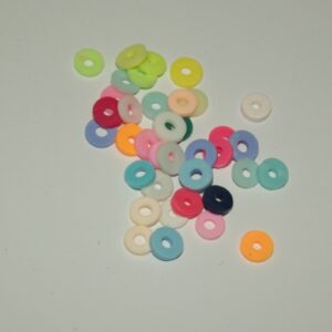 Polymeer kraal rond plat