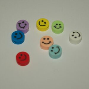 Polymeer kraal smiley