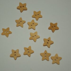 Houten knoop ster