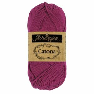 Scheepjes Catona 128 Tyrian purple