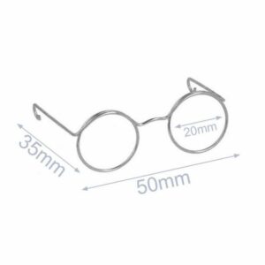 Bril voor knuffels middel nikkel