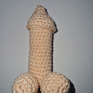 Labellohouder in de vorm van een piemel