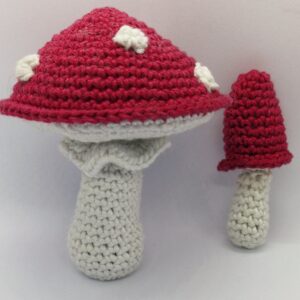 Paddenstoel met Scheepjes Glow up.