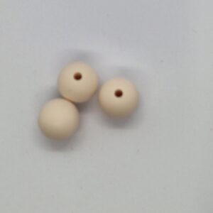 Siliconen kralen Creme