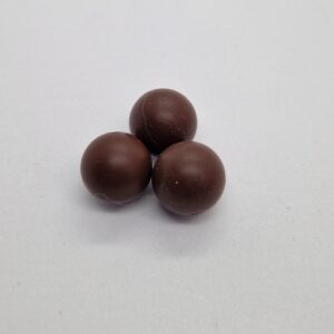 Siliconen kralen Donker bruin