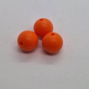 Siliconen kralen Fel oranje
