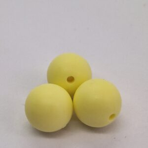Siliconen kralen Licht geel