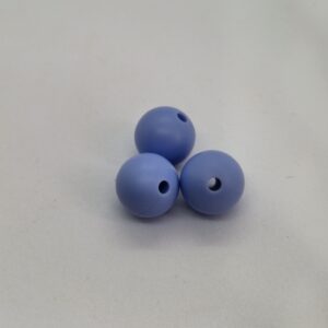 Siliconen kralen licht blauw