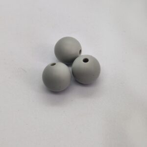 Siliconen kralen licht grijs