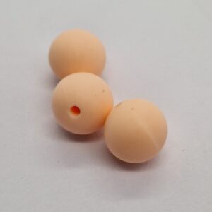 Siliconen kralen Licht zalm