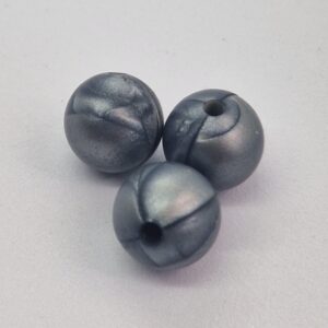 Siliconen kralen Zilver