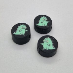 Polymeer kraal Knipogende dinosaurus